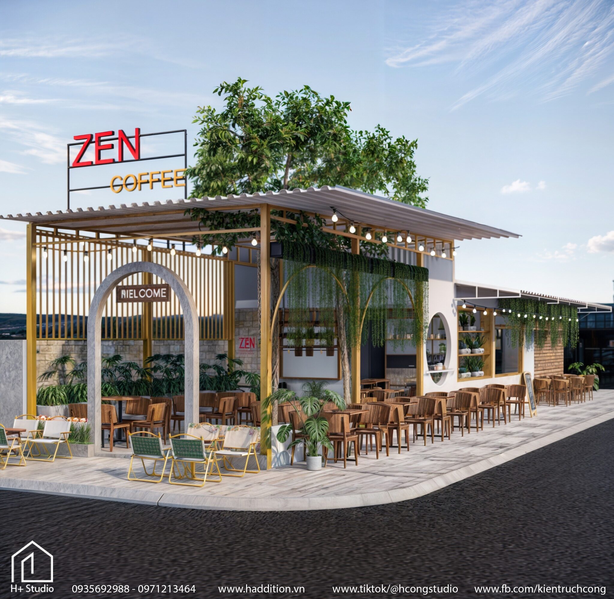 ZEN COFFEE - Quán cafe cải tạo.