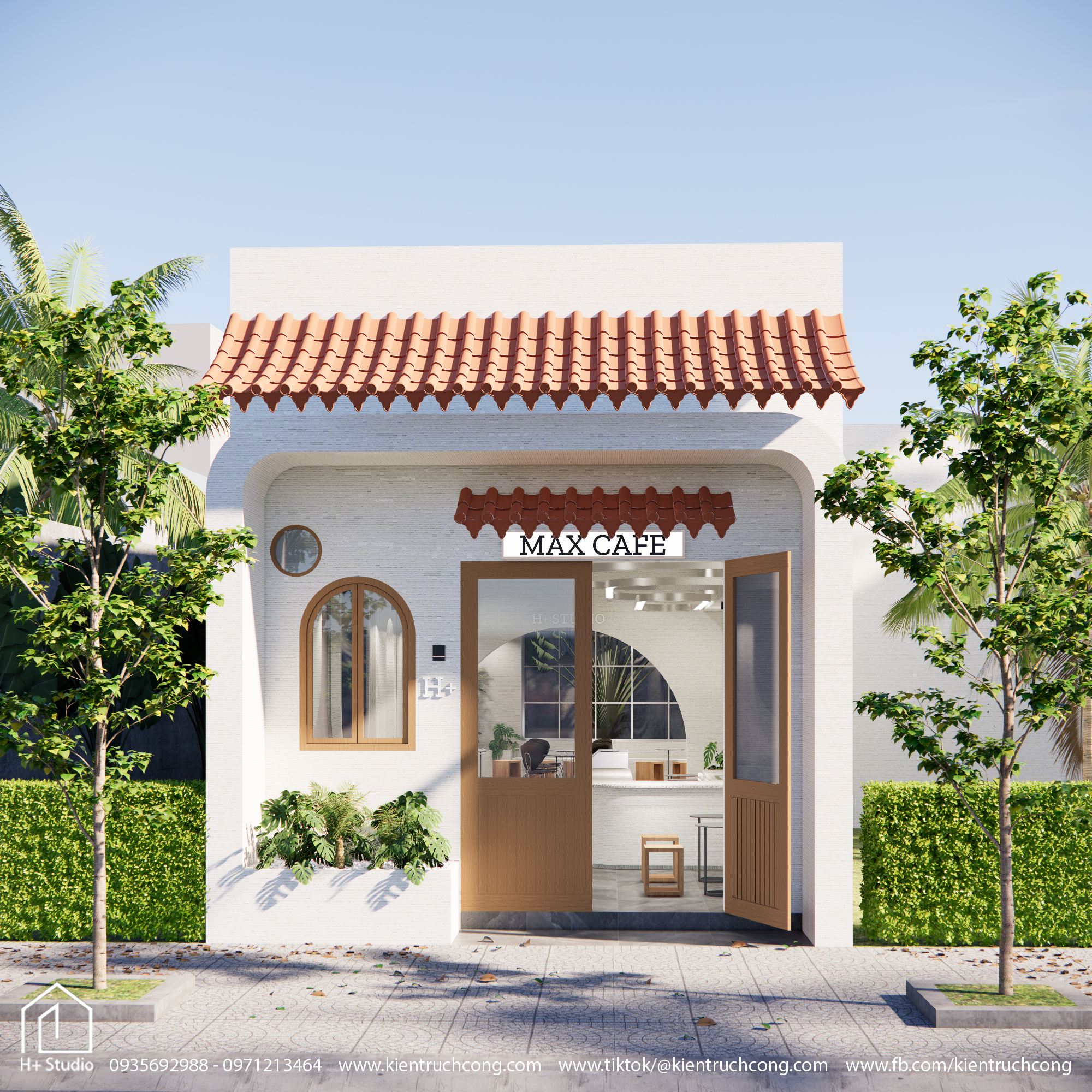 Max Cafe - Quán cafe nhỏ hiện đại.