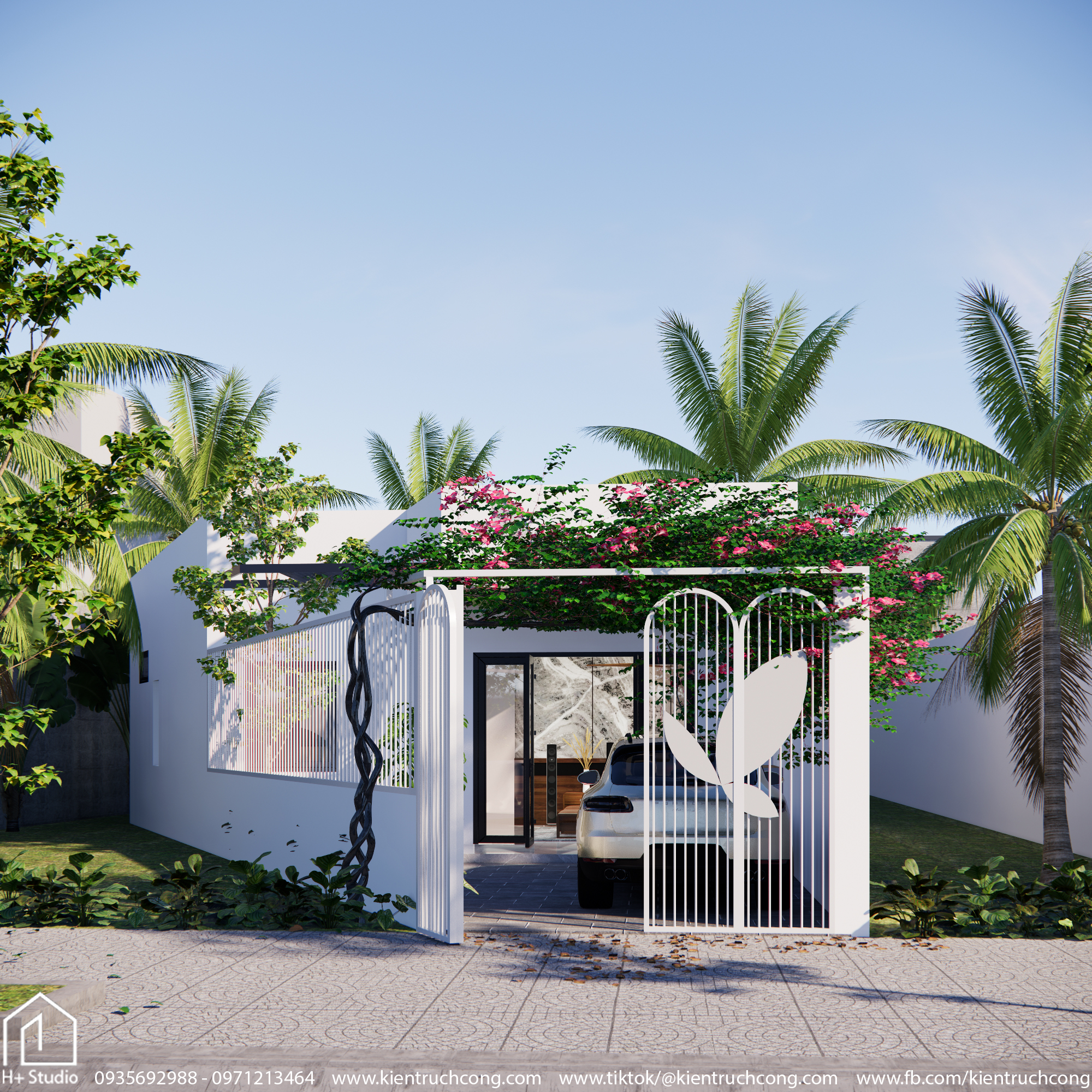 Be Rom House - Ngôi nhà với kiến trúc hiện đại và độc đáo, nội thất sang trọng.