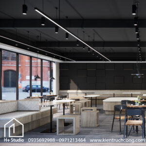 NAK Coffee - Không gian nội thất quán cafe sang trọng và đẳng cấp.