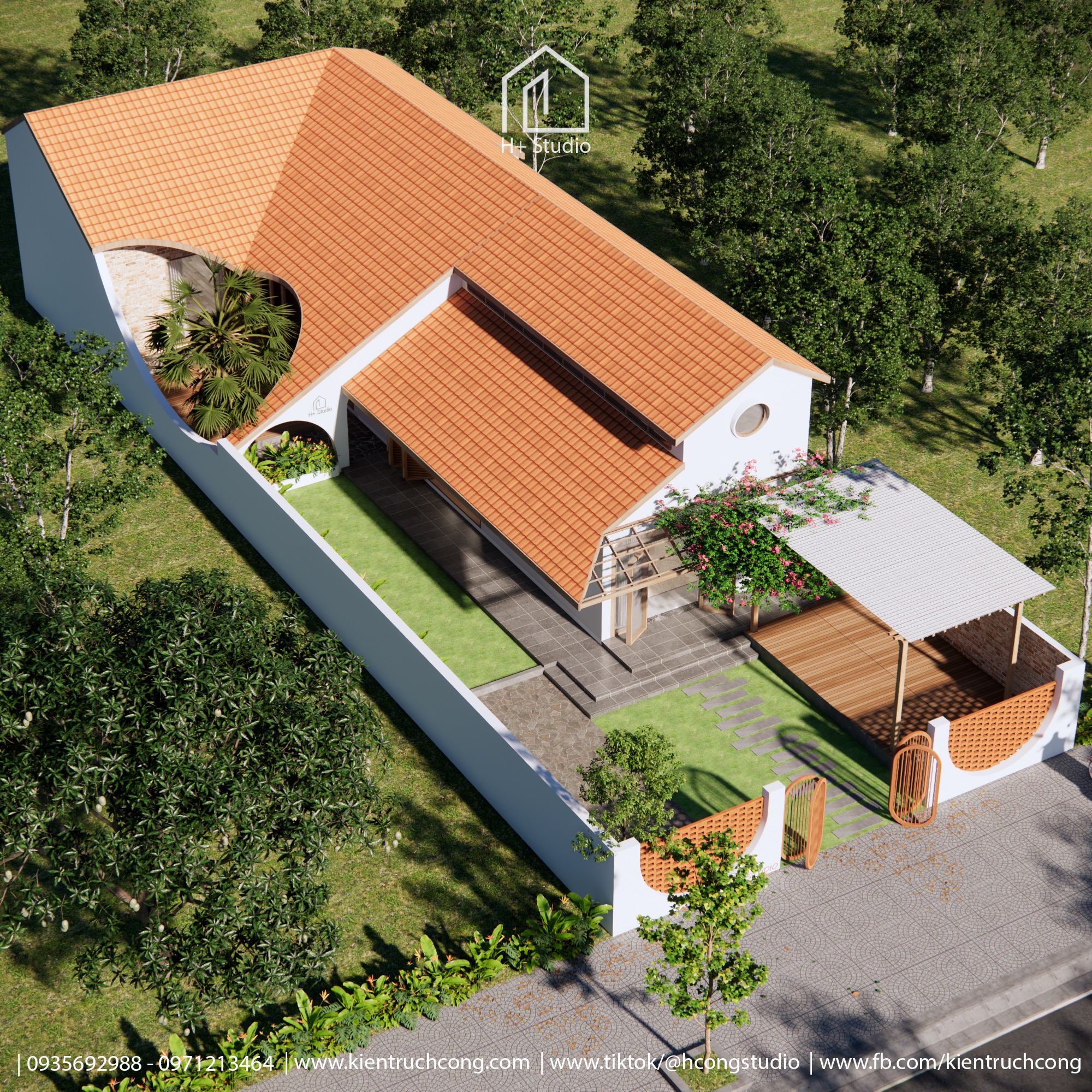 Mẫu Nhà Vườn Cấp 4 Đẹp, Thoáng Mát Cho Cuộc Sống An Yên – Lam’s House