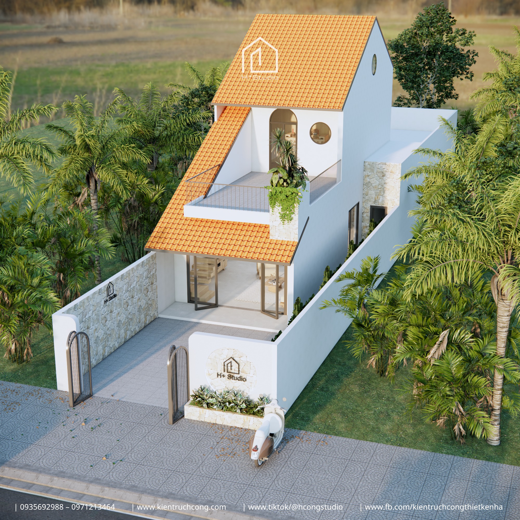 DUNG HOUSE – MẪU NHÀ 2 TẦNG MÁI NGÓI HIỆN ĐẠI GIỮA LÒNG QUẢNG NGÃI