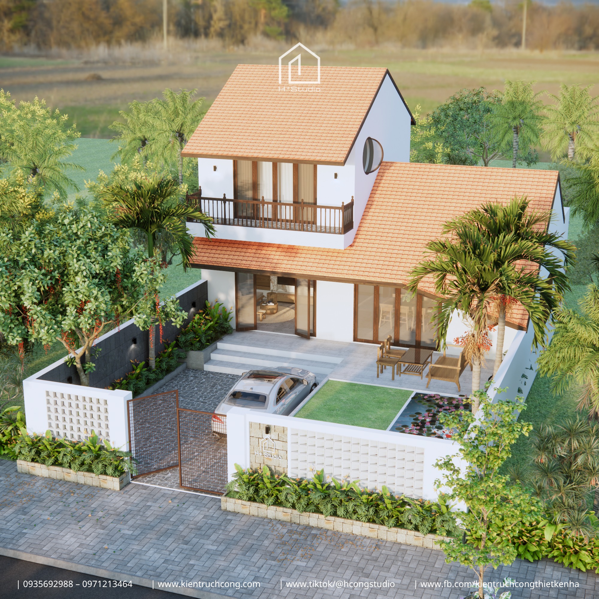 HIỀN HOUSE – NHÀ MÁI NGÓI HAI TẦNG HIỆN ĐẠI, MỘC MẠC GIỮA LÒNG HẬU GIANG