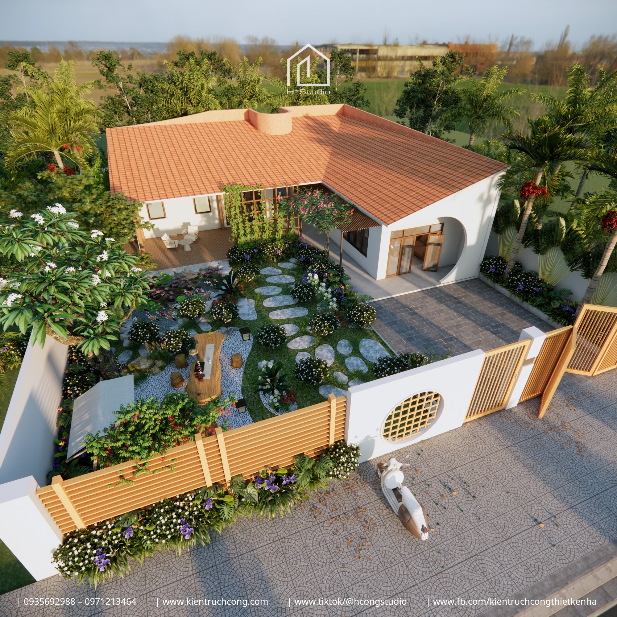 CHUNG HOUSE – NHÀ VƯỜN CẤP 4 GIỮA SẮC XANH NÚI ĐỒI LÂM ĐỒNG