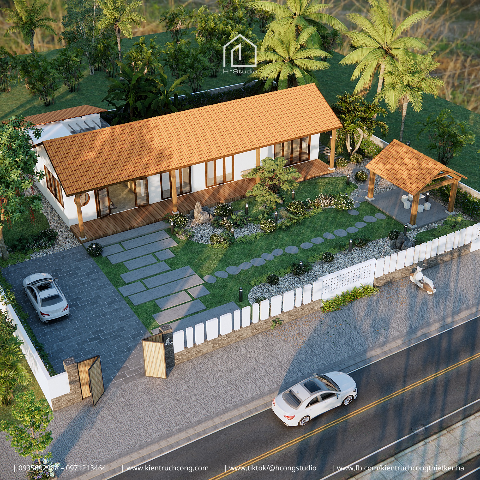 QUỲNH HOUSE – MẪU NHÀ VƯỜN TRUYỀN THỐNG GỢI NHỚ BÌNH YÊN MIỀN QUÊ