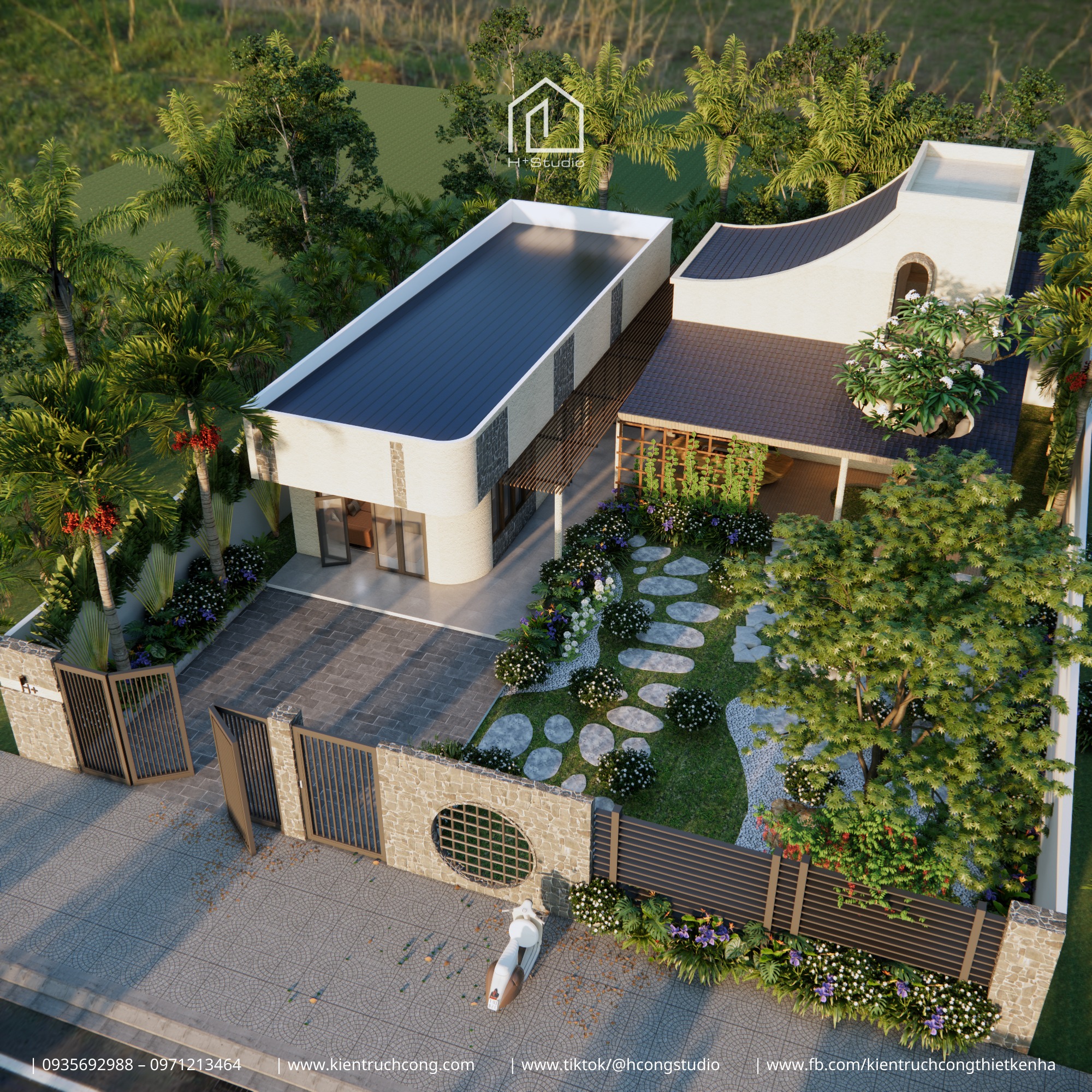 MỘC HOUSE – NHÀ VƯỜN CẤP 4 TỐI GIẢN TINH TẾ, TÁCH KHỐI THÔNG MINH TẠI BÌNH ĐỊNH
