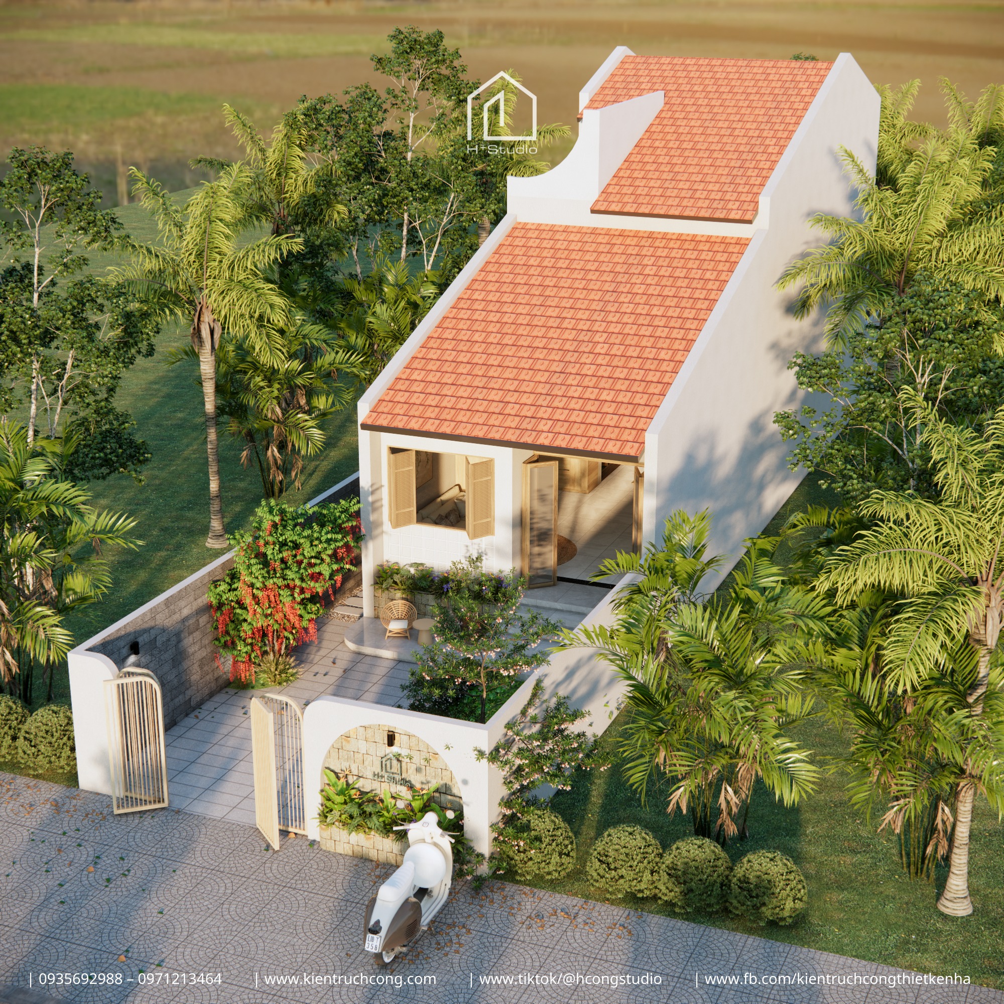 TÍ HOUSE – NHÀ MÁI NGÓI GÁC LỬNG, SÂN VƯỜN NHỎ “CHILL” Ở QUẢNG NAM