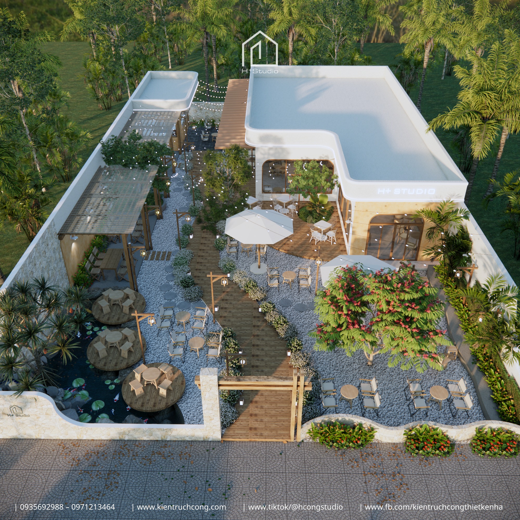 BISTRO COFFEE – ĐIỂM DỪNG CHÂN CAFE SÂN VƯỜN XANH MÁT