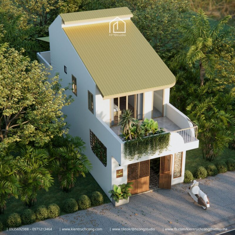 nhà phố 2 tầng 5x15m