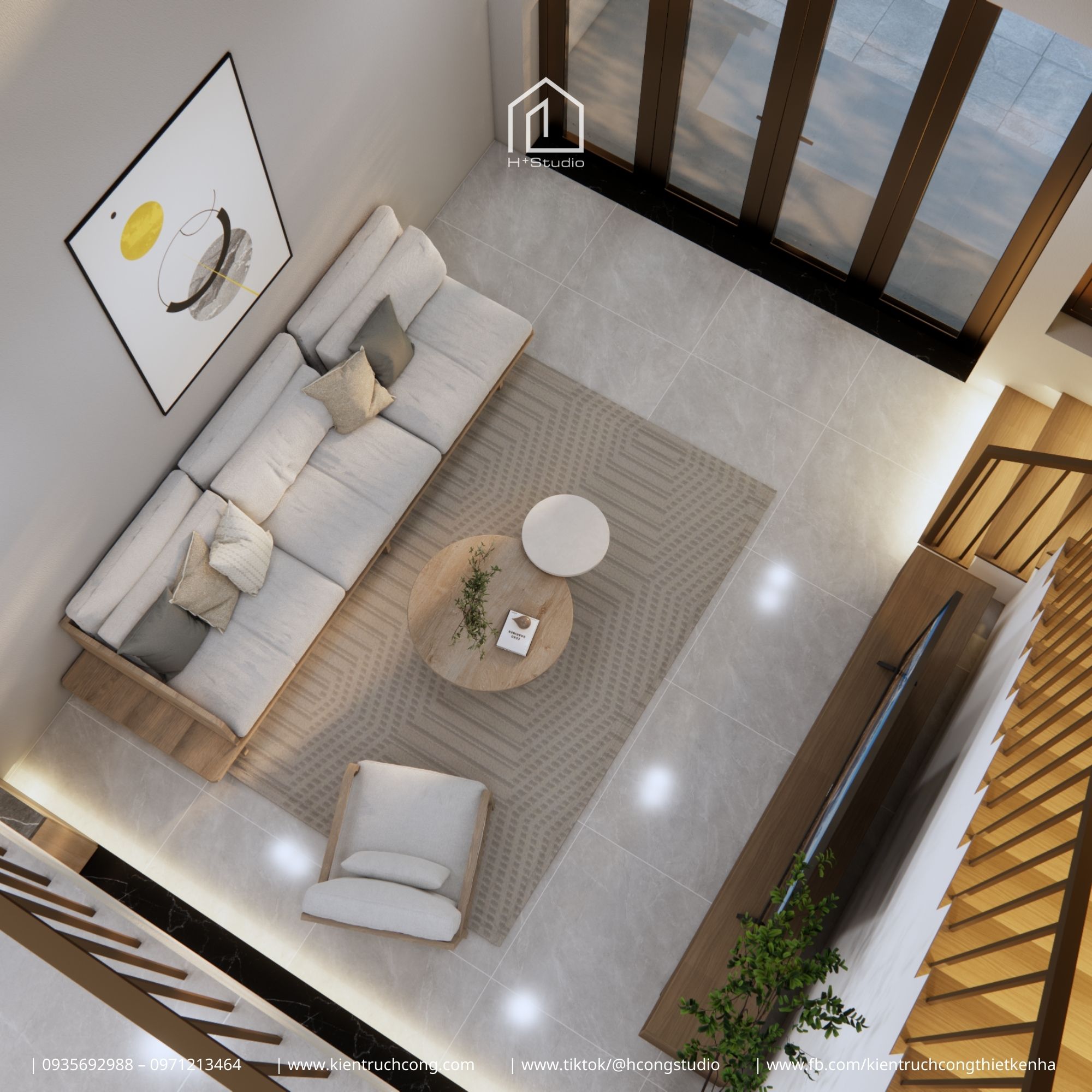 Mẫu nhà gác lửng 5x22m tối ưu thông thoáng và chi phí 1,3 tỷ - Hình ảnh 11