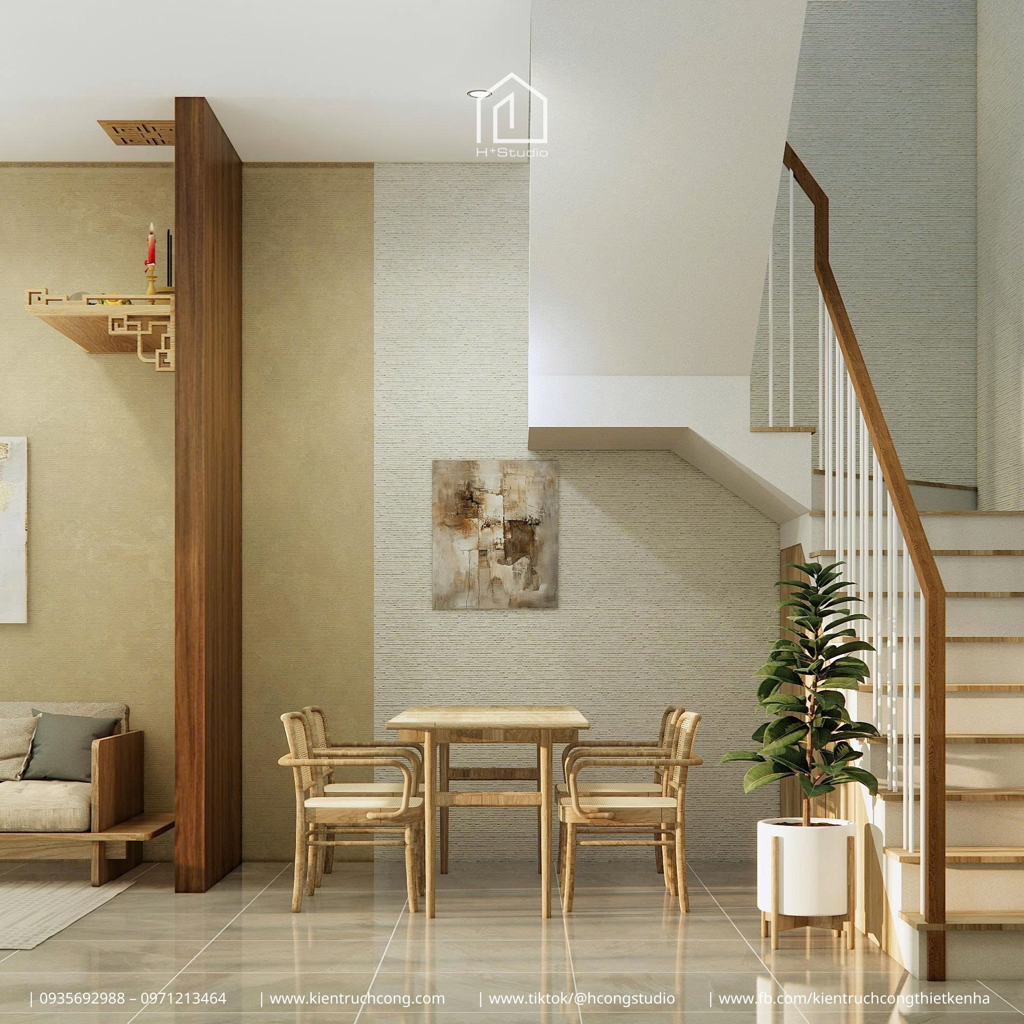 Nhà phố 2 tầng 5x15m - giải pháp tối ưu diện tích và công năng - Hình ảnh 10