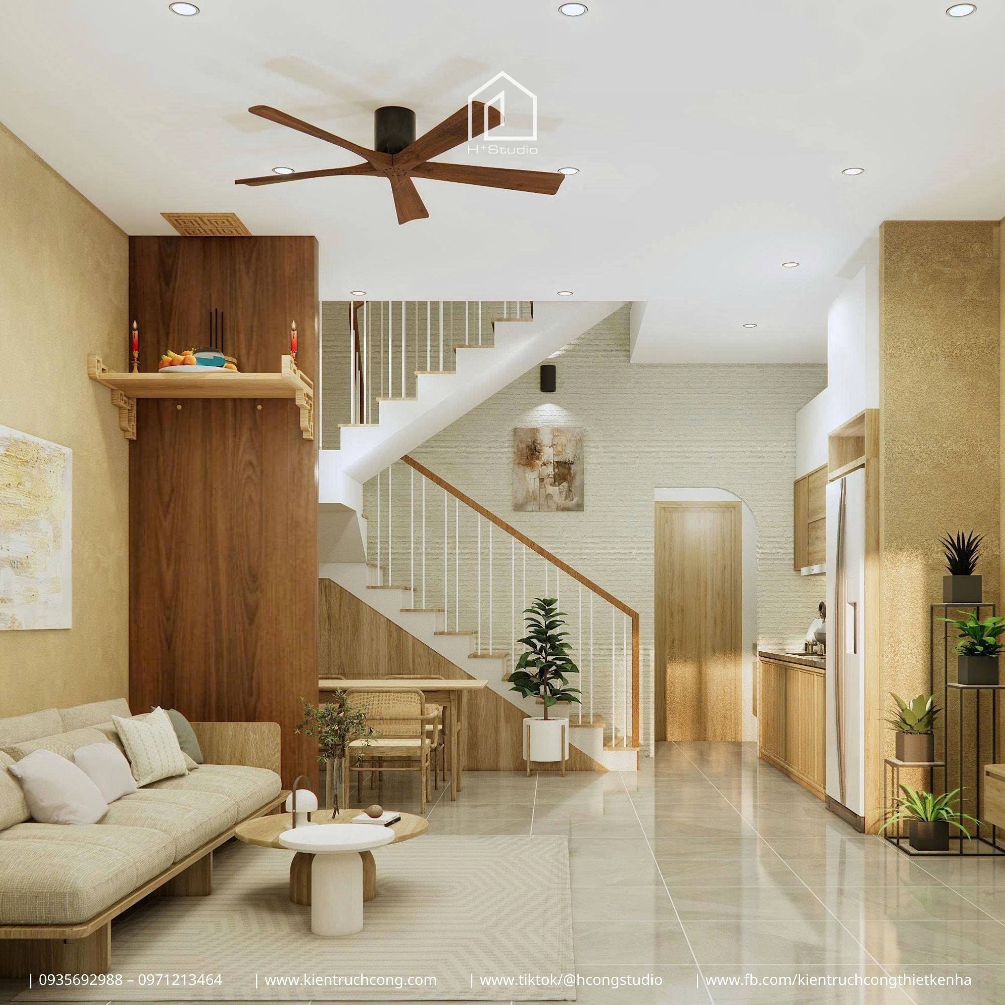 Nhà phố 2 tầng 5x15m - giải pháp tối ưu diện tích và công năng - Hình ảnh 8