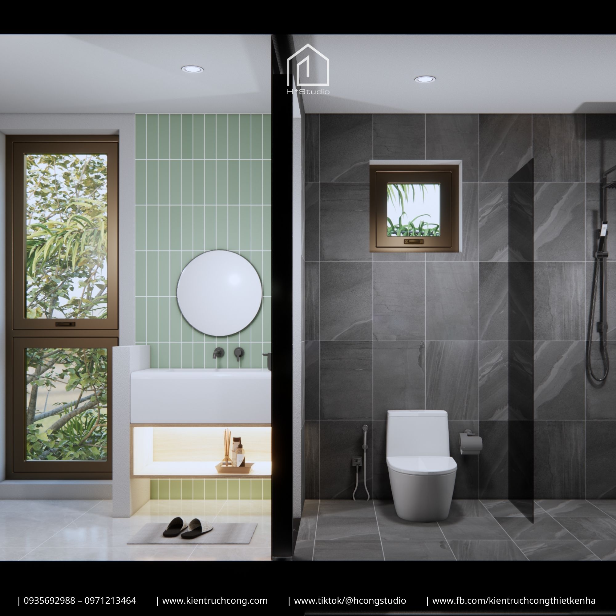 Mẫu nhà gác lửng 5x22m tối ưu thông thoáng và chi phí 1,3 tỷ - Hình ảnh 15