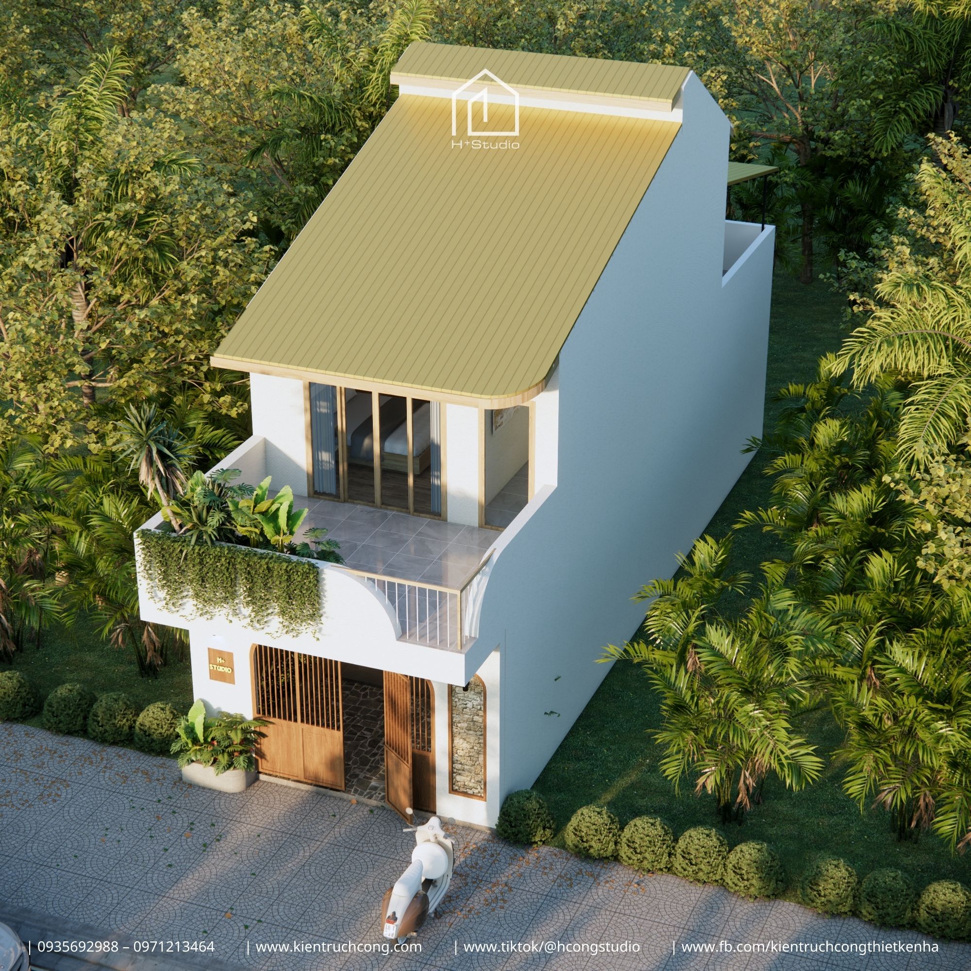 Nhà phố 2 tầng 5x15m - giải pháp tối ưu diện tích và công năng - Hình ảnh 2