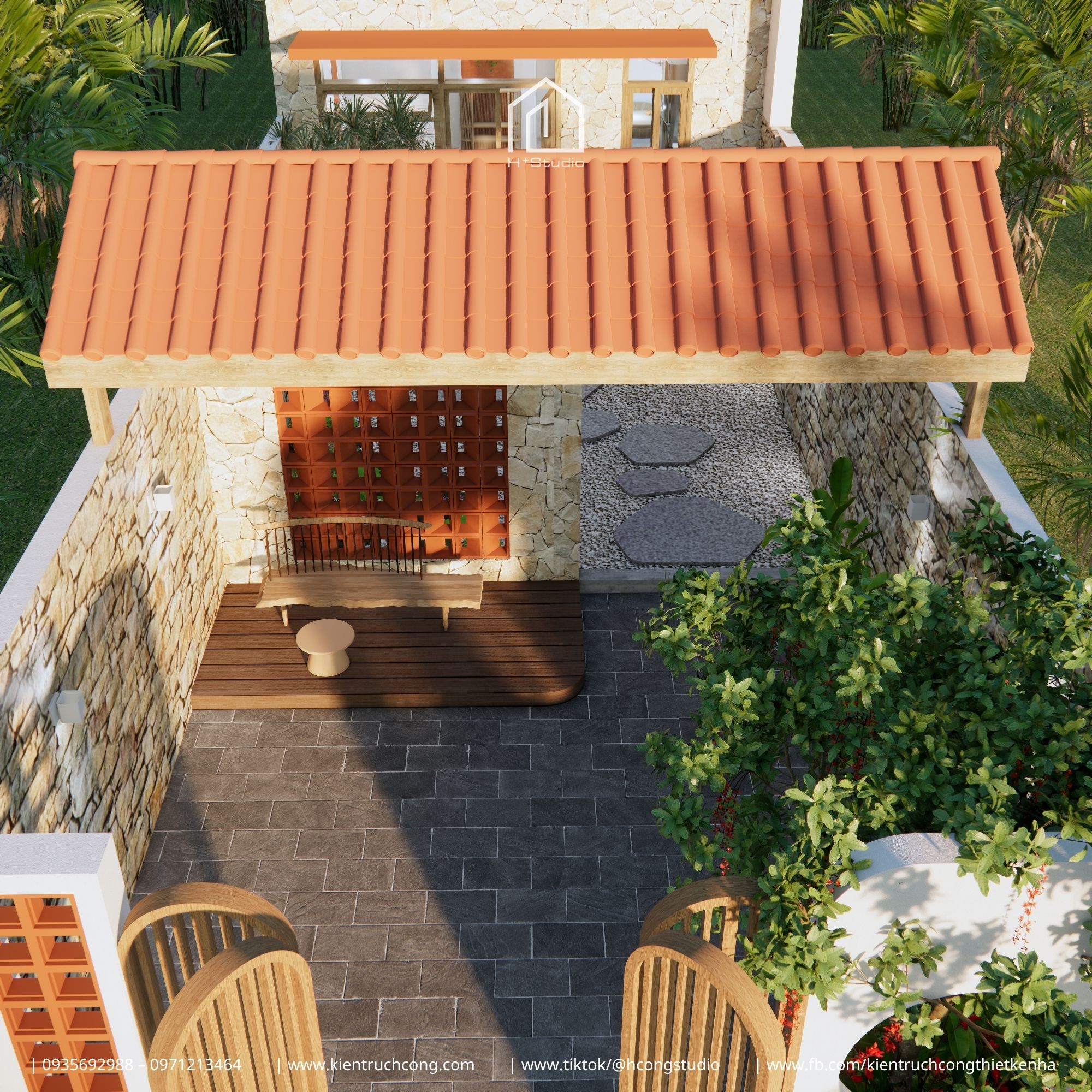 Nhà phố 1 tầng 56m² - Bài toán không gian cho gia đình trẻ với chi phí tối ưu - Hình ảnh 5