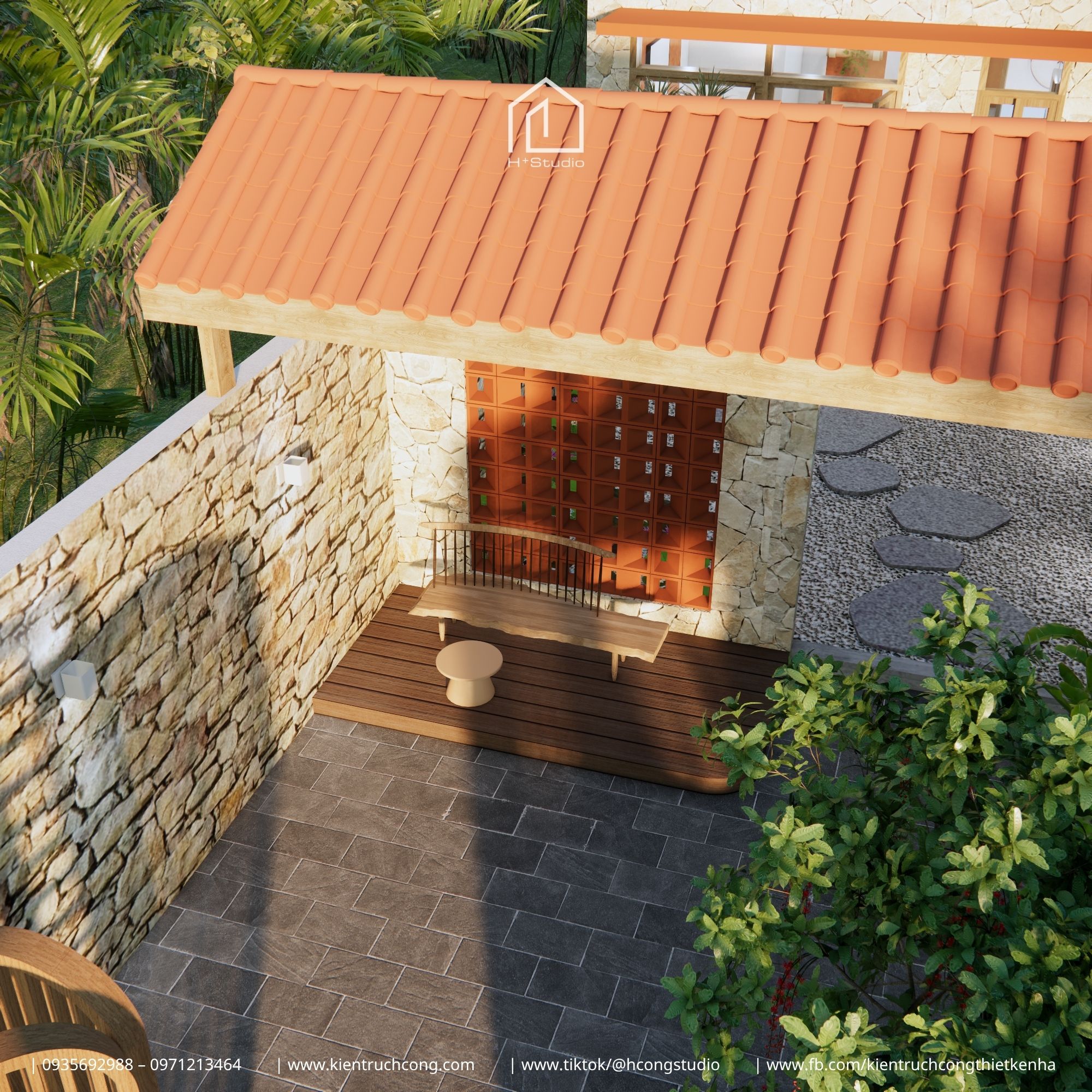 Nhà phố 1 tầng 56m² - Bài toán không gian cho gia đình trẻ với chi phí tối ưu - Hình ảnh 6