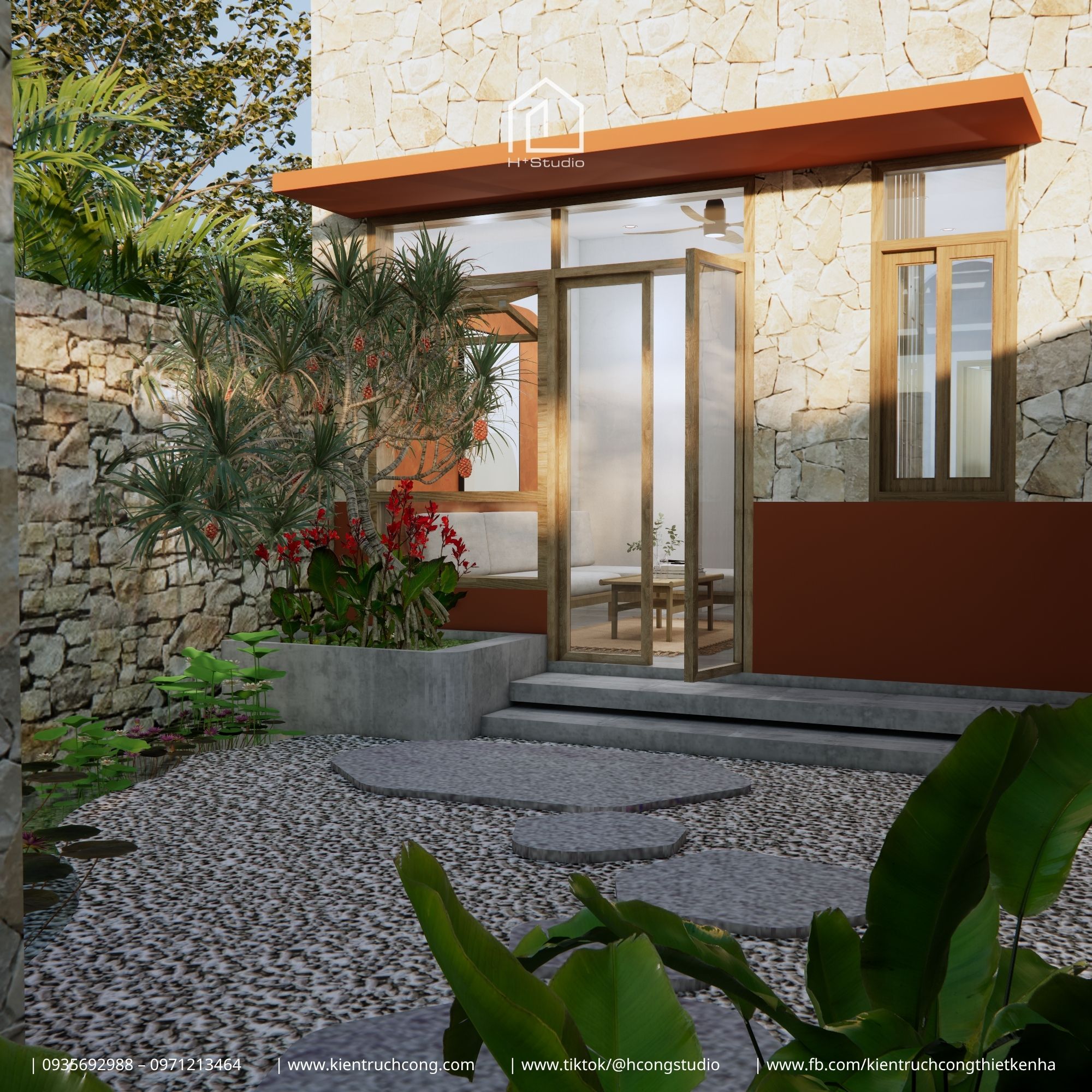 Nhà phố 1 tầng 56m² - Bài toán không gian cho gia đình trẻ với chi phí tối ưu - Hình ảnh 8