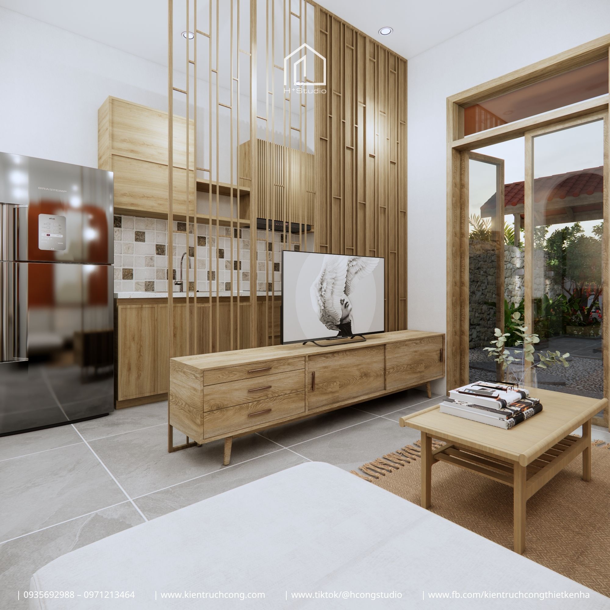 Nhà phố 1 tầng 56m² - Bài toán không gian cho gia đình trẻ với chi phí tối ưu - Hình ảnh 11