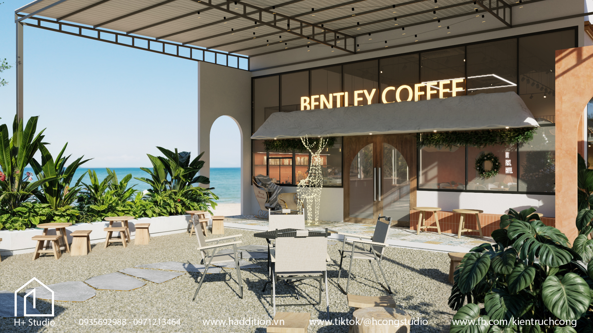 Quán cafe chill ven biển tưởng như đang ở địa trung hải - Hình ảnh 6