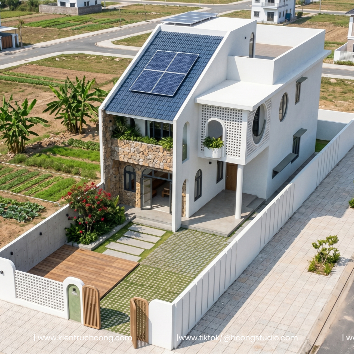 nhà phố 2 tầng 10x25m