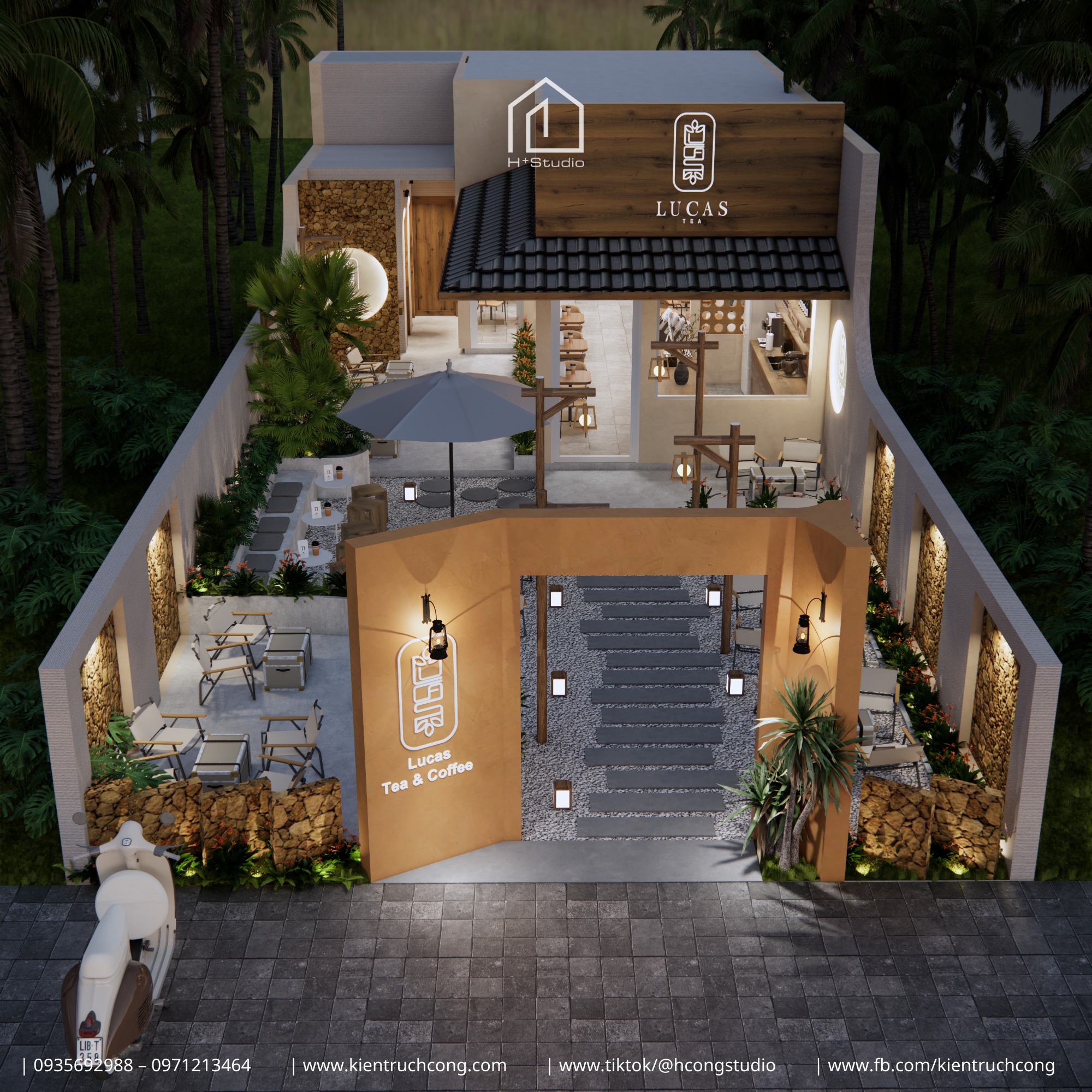 Quán cafe sân vườn