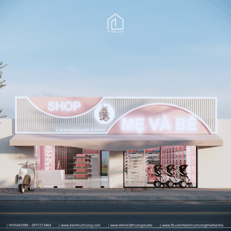 Thiết kế shop mẹ và bé