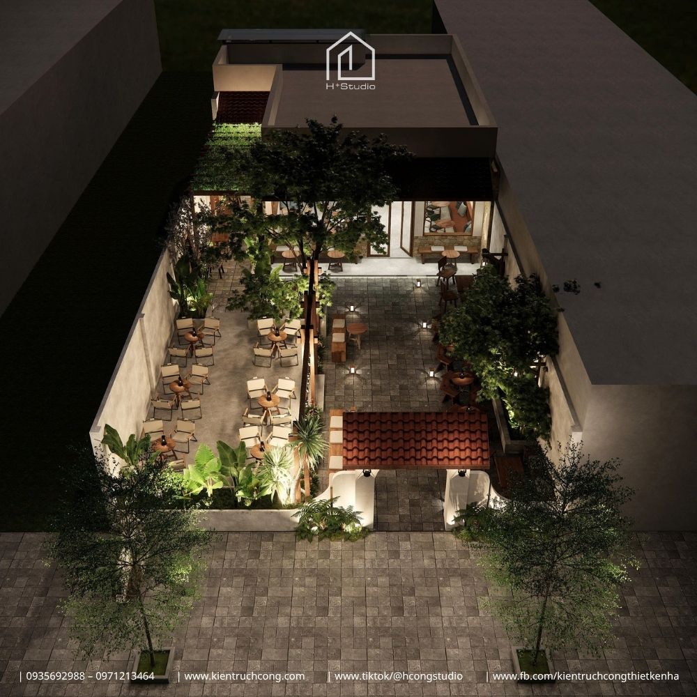 Quán cafe kết hợp nhà ở