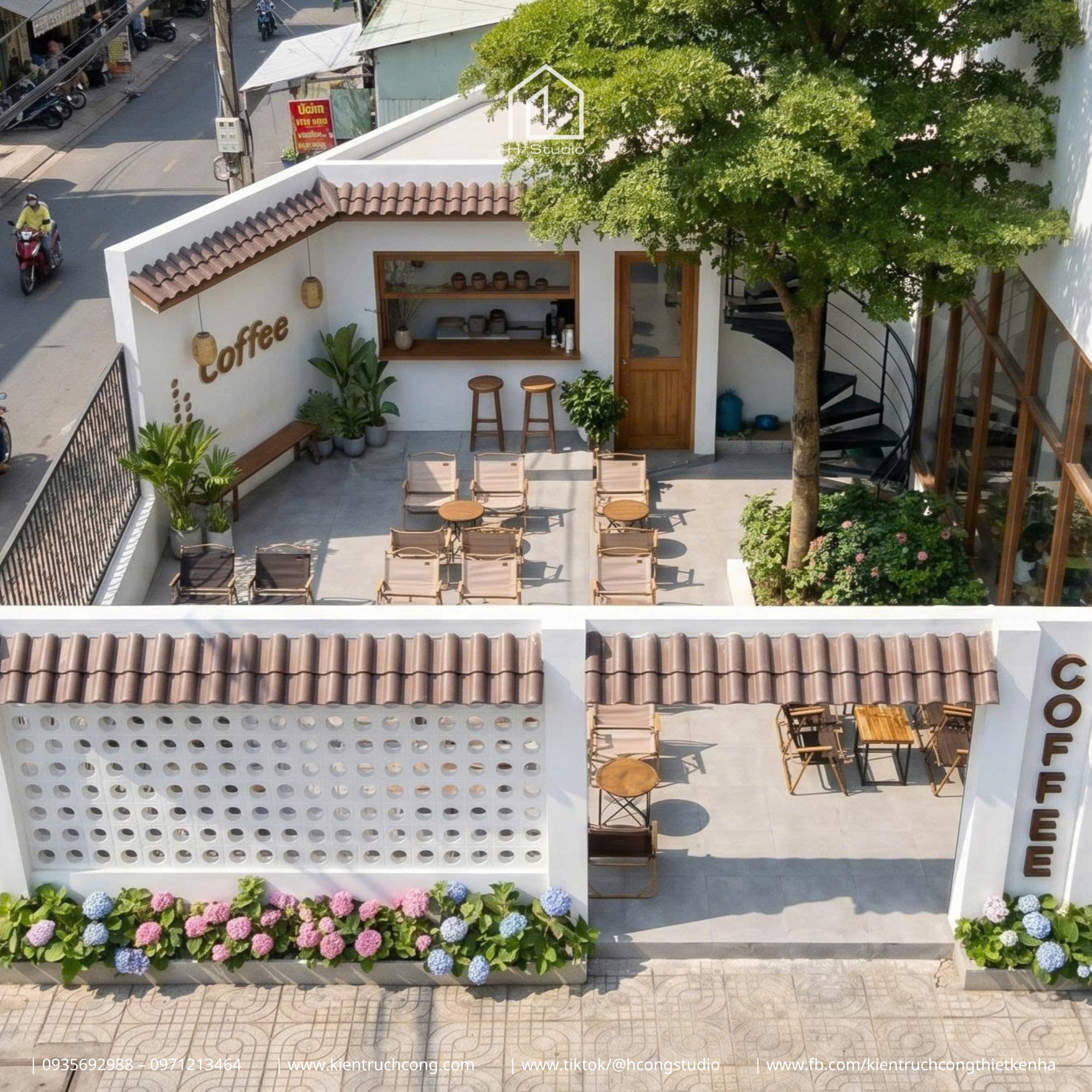 Quán cafe sân vườn đẹp