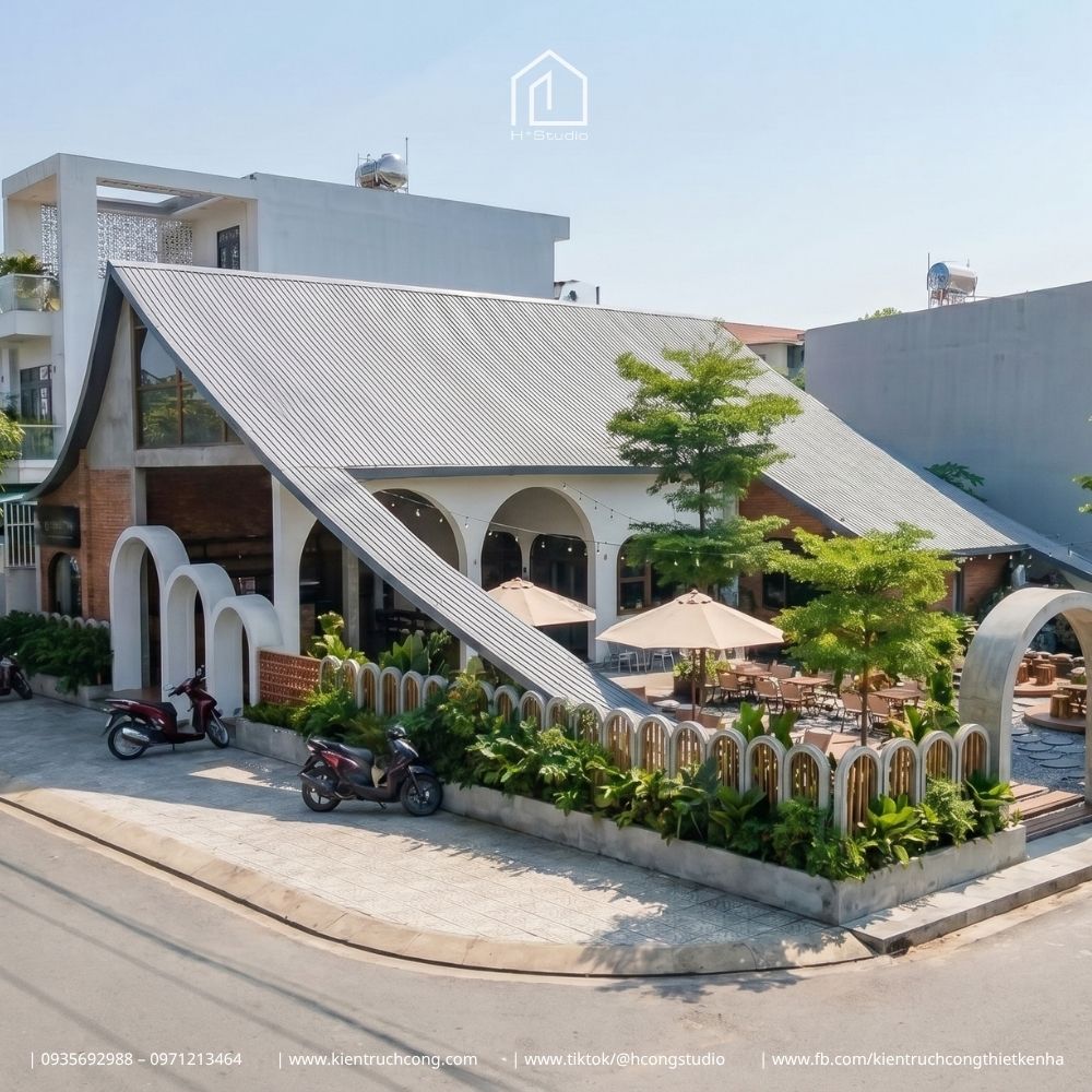 Thiết kế quán cafe kết hợp bida