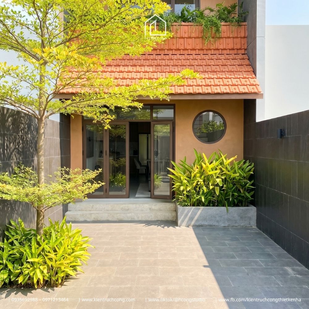 Mẫu nhà gác lửng mái ngói hiện đại 5x23m với không gian nội thất đương đại tinh tế - Hình ảnh 7
