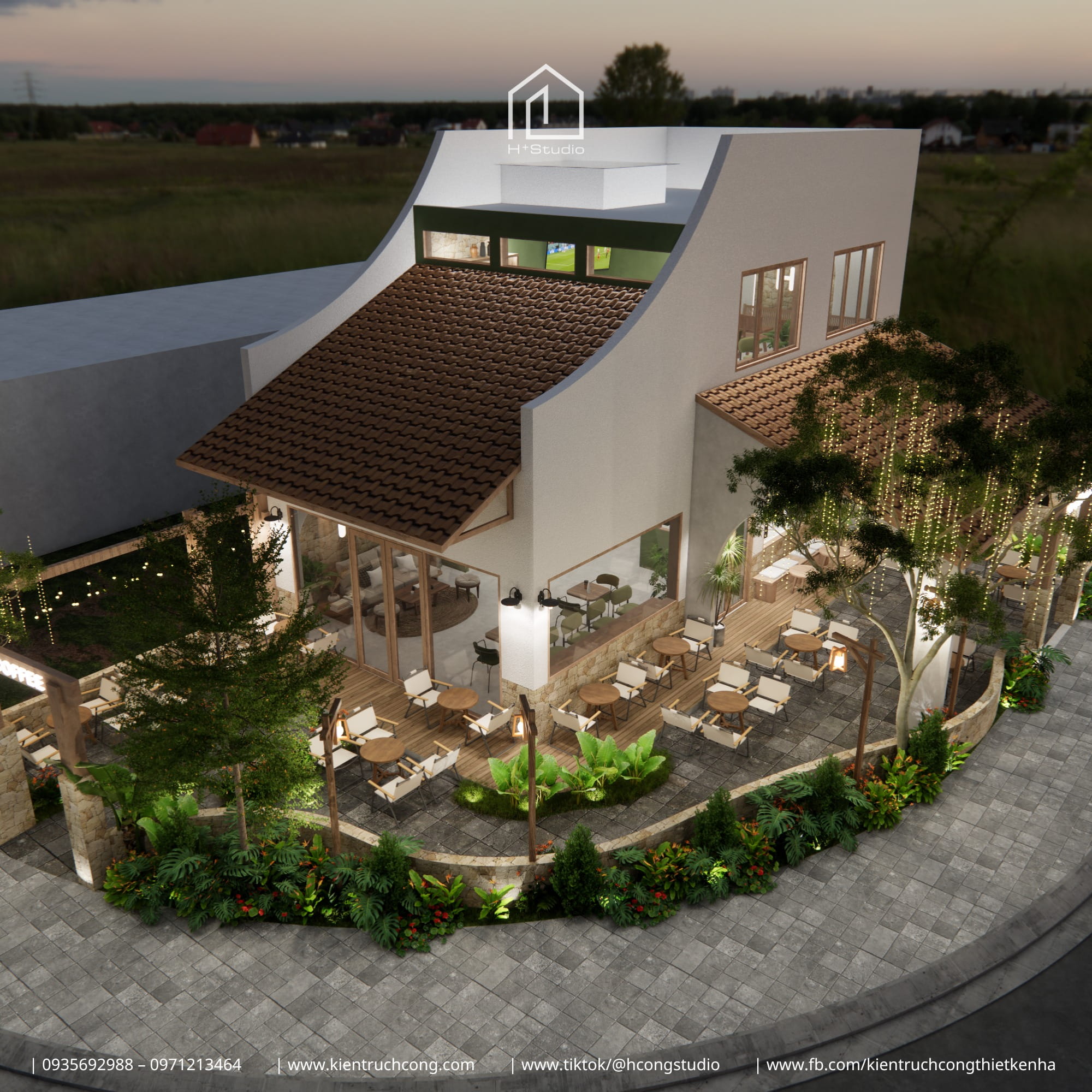 Quán cafe sân vườn đẹp