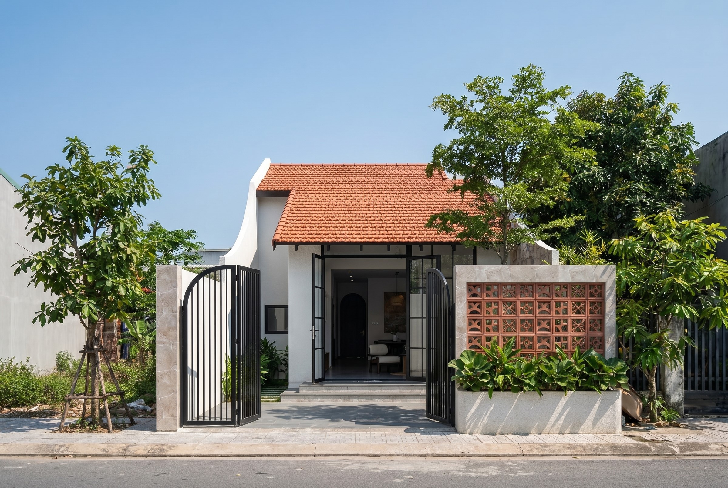 nhà 1 tầng 5,5x25m