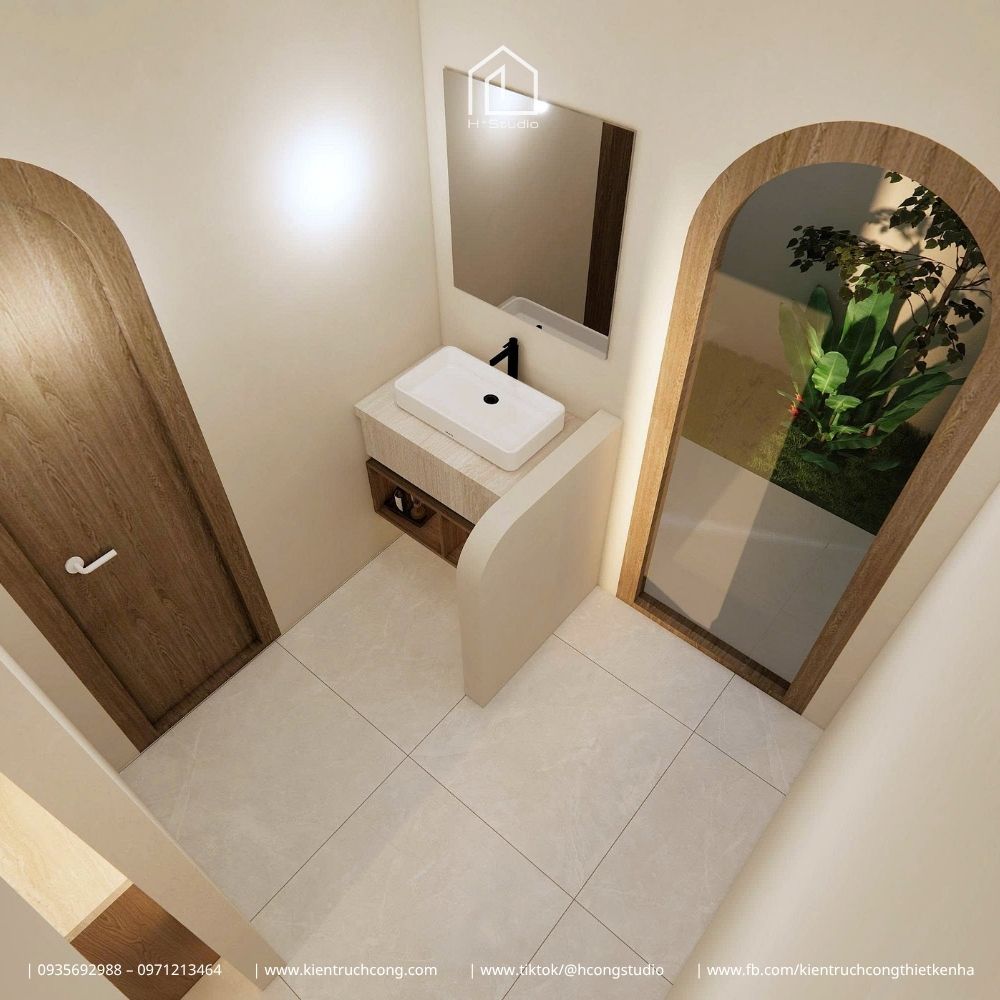 Nhà phố 2 tầng 4x18m phong cách Japandi: Không gian sống tối giản và ngập tràn ánh sáng - Hình ảnh 16