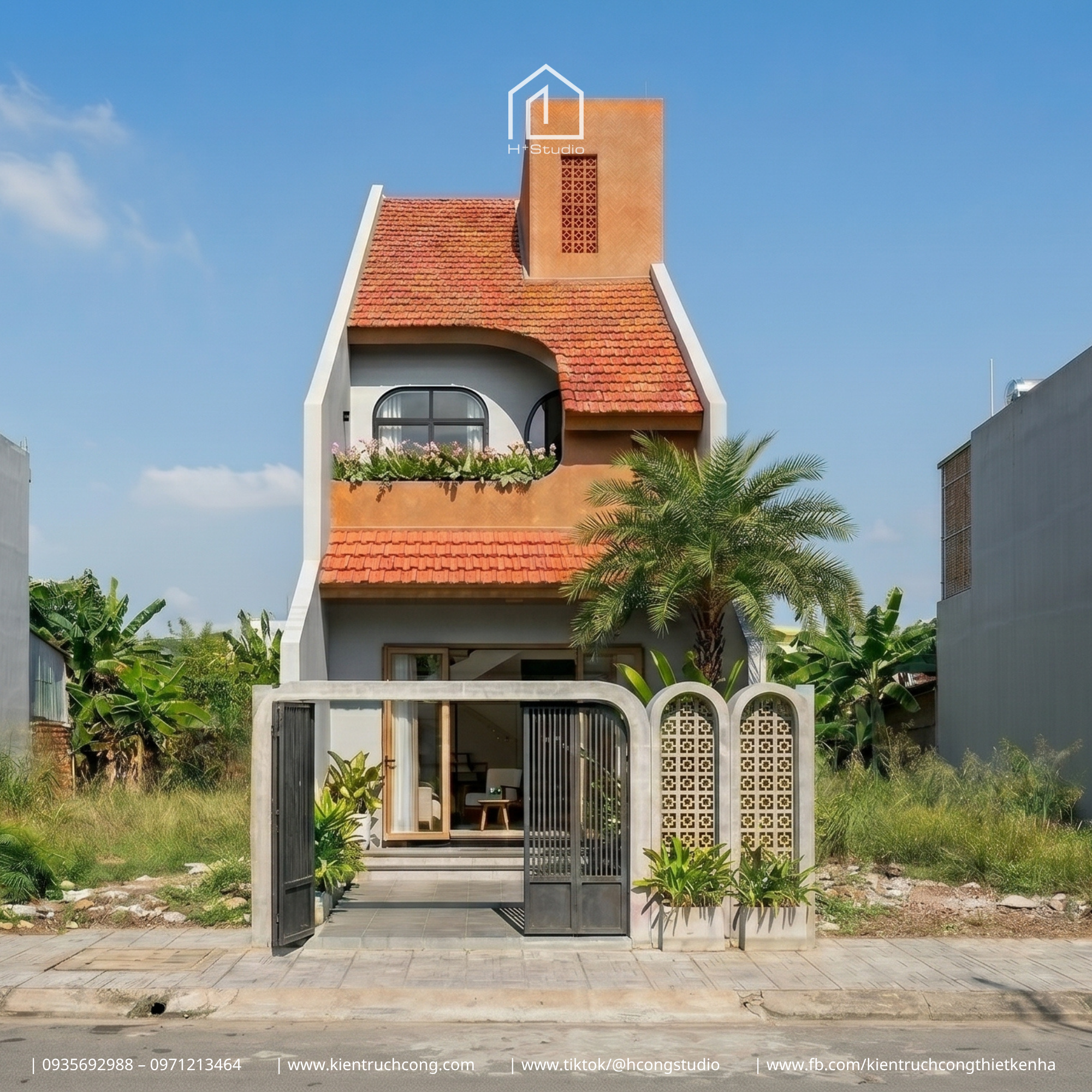 Nhà phố 2 tầng 5x21m