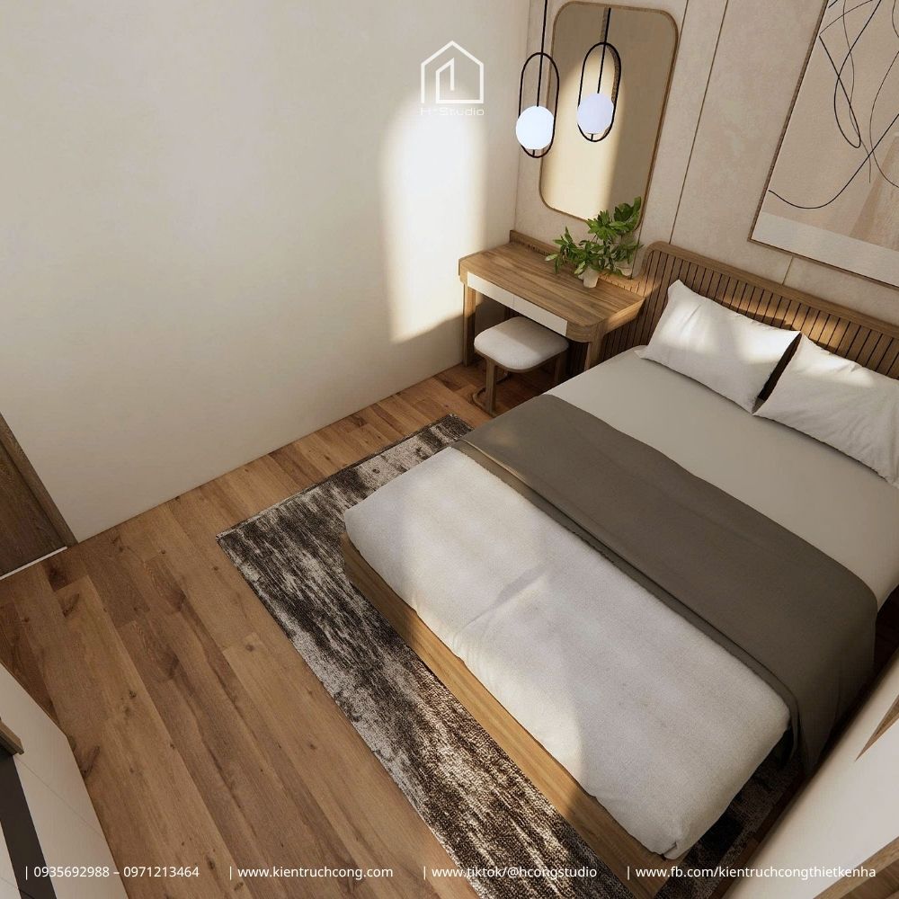 Nhà phố 2 tầng 4x18m phong cách Japandi: Không gian sống tối giản và ngập tràn ánh sáng - Hình ảnh 30