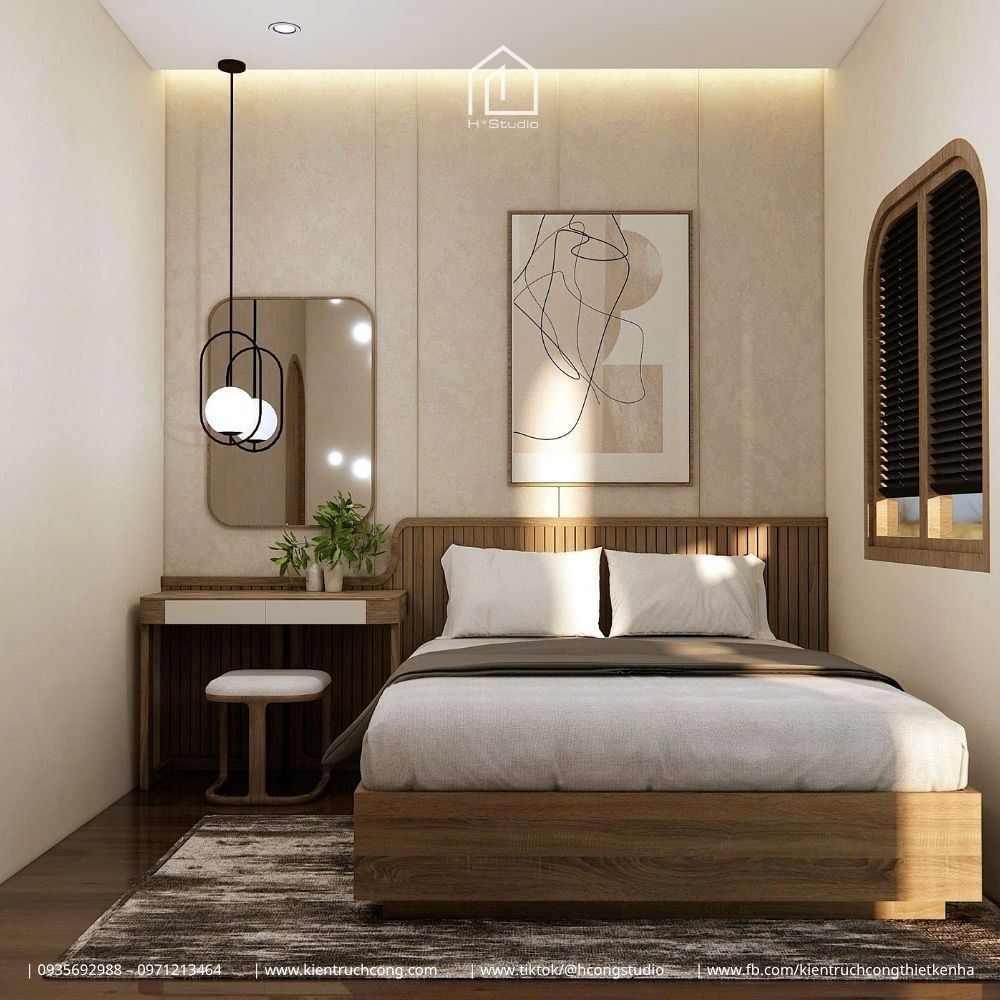 Nhà phố 2 tầng 4x18m phong cách Japandi: Không gian sống tối giản và ngập tràn ánh sáng - Hình ảnh 31