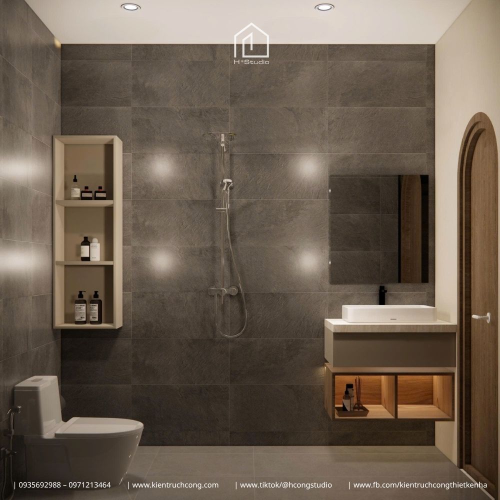 Nhà phố 2 tầng 4x18m phong cách Japandi: Không gian sống tối giản và ngập tràn ánh sáng - Hình ảnh 33