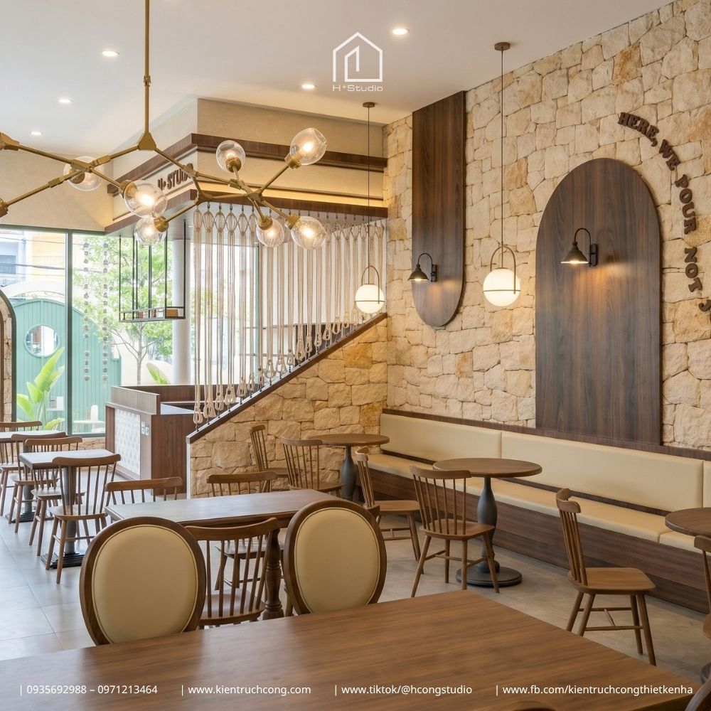 Thiết Kế Quán Cafe Sân Vườn Mộc Coffee – Không Gian Tropical Xanh Mát Giữa Phố - Hình ảnh 7