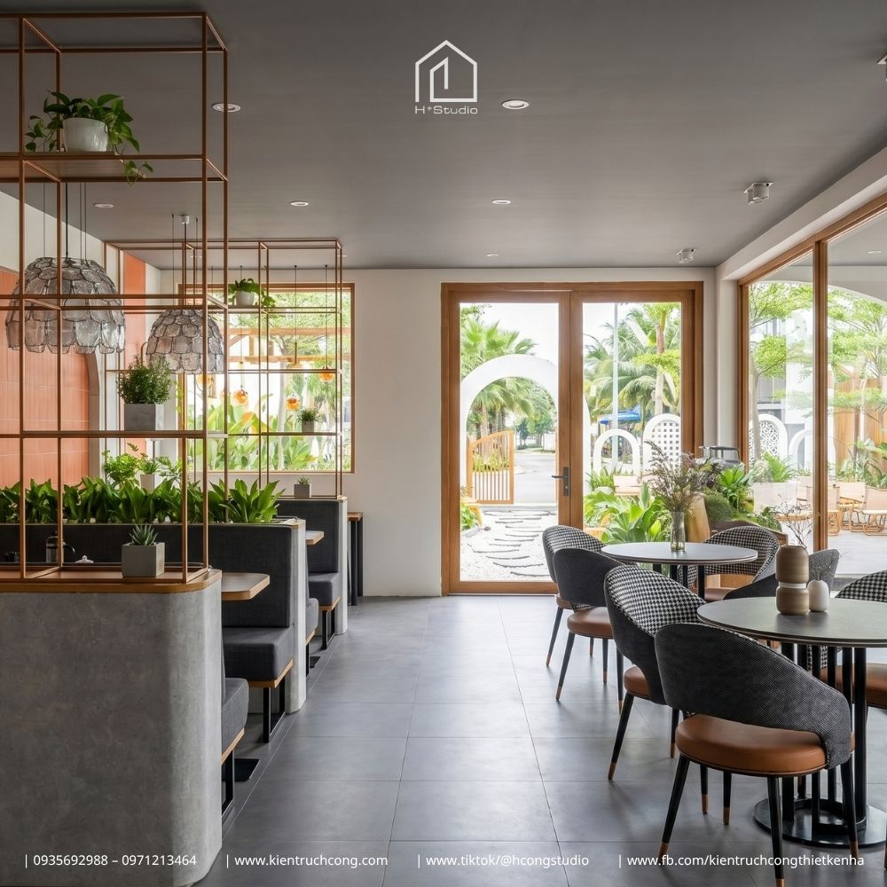 Thiết kế quán cafe sân vườn phong cách Địa Trung Hải với không gian chill giữa phố - Hình ảnh 7