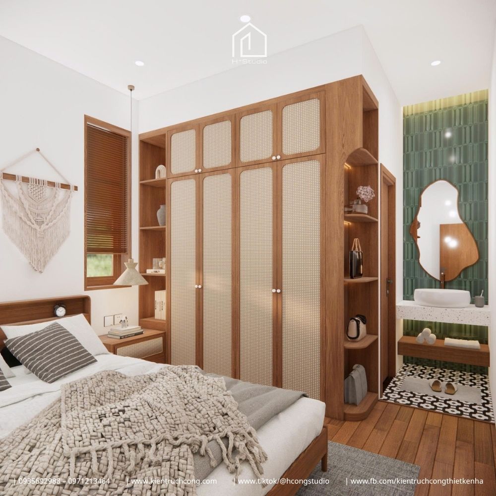 Mẫu nhà cấp 4 sân vườn phong cách Indochine đầy mê hoặc - Hình ảnh 10