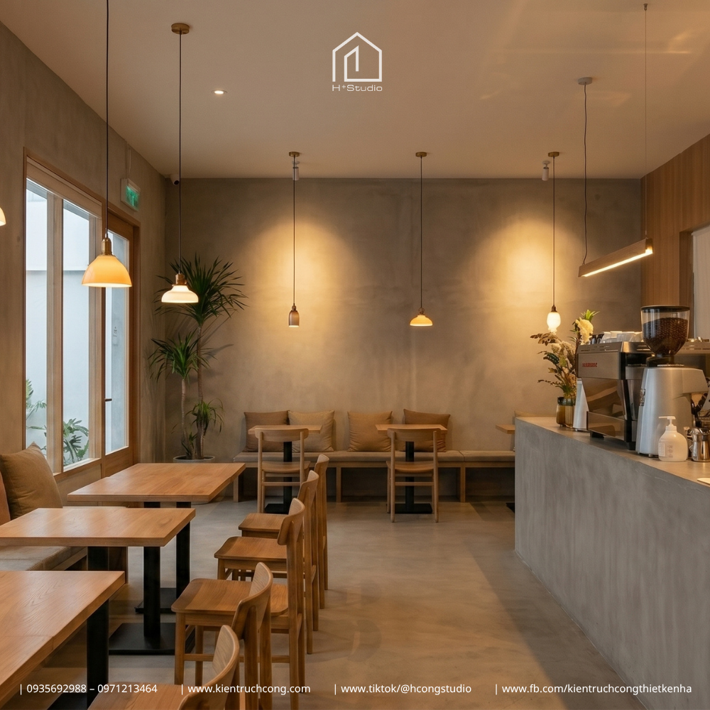 Thiết Kế Quán Cafe Sân Vườn Zeri Coffee – Kiến Tạo "Ốc Đảo Xanh" Giữa Lòng Phố - Hình ảnh 11