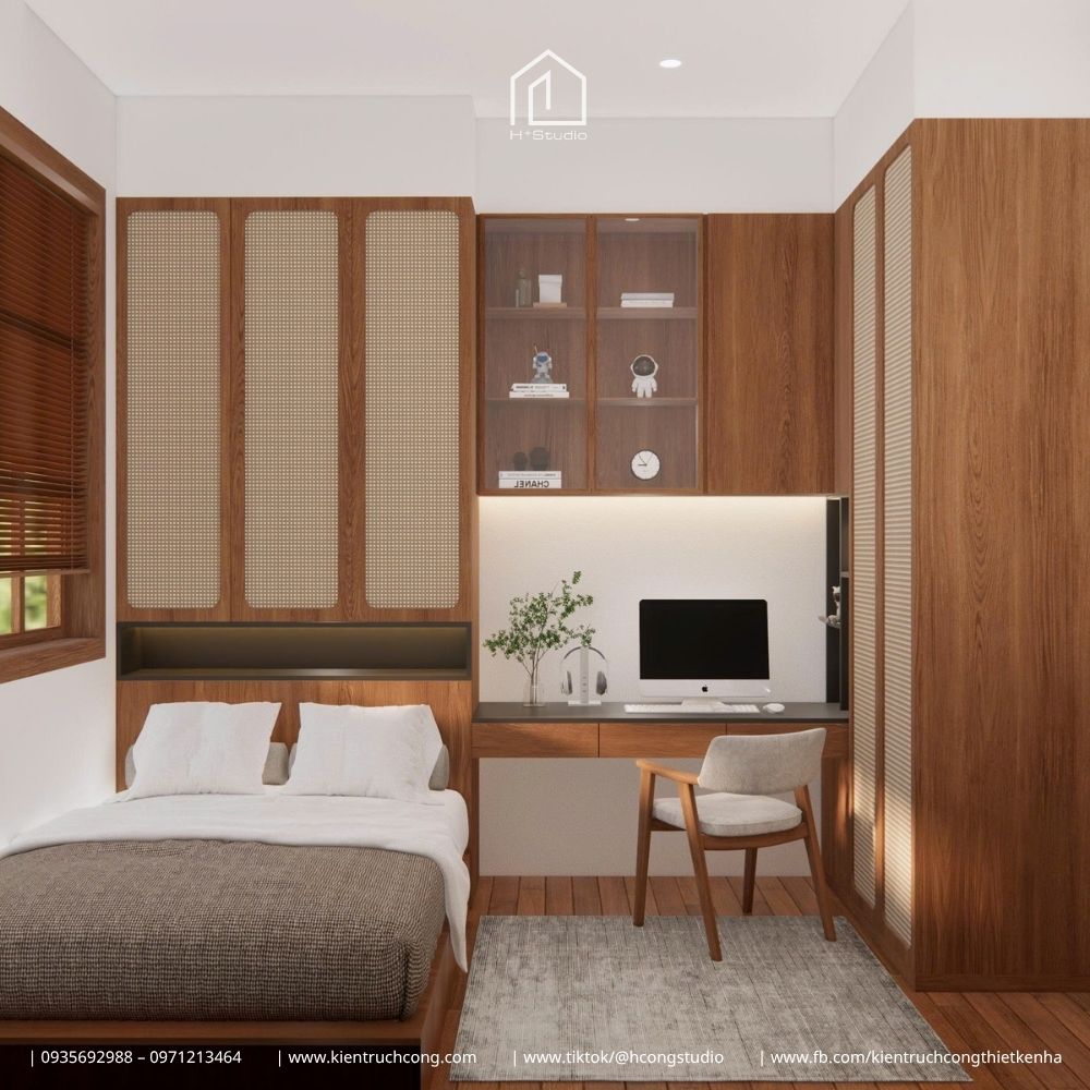 Mẫu nhà cấp 4 sân vườn phong cách Indochine đầy mê hoặc - Hình ảnh 13