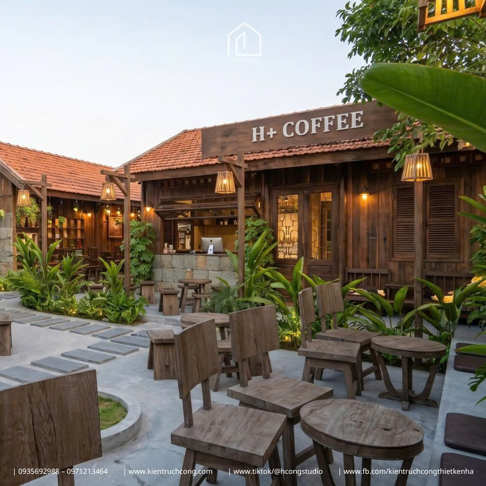 Thiết Kế Quán Cafe Sân Vườn MÂY Coffee – Không Gian Mở Mang Đậm Hơi Thở Làng Quê Việt - Hình ảnh 7