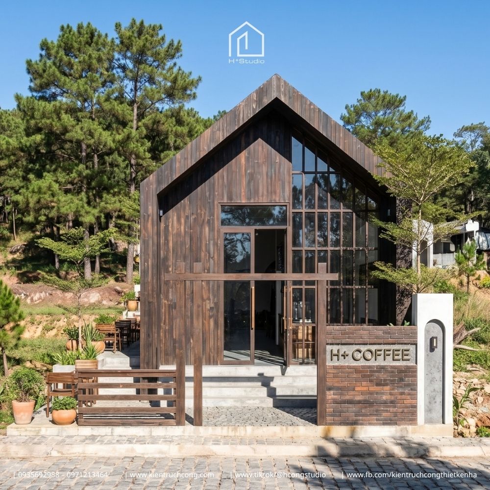 Thiết Kế Quán Cafe Sân Vườn Chile Coffee – Kiến Trúc Cabin Nghỉ Dưỡng Hòa Mình Với Thiên Nhiên - Hình ảnh 2