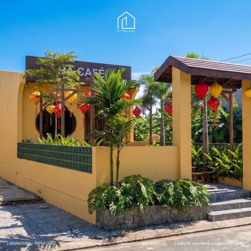 Thiết kế quán cafe phong cách Hội An: Tái hiện vẻ đẹp phố cổ tại Hạ Coffee - Hình ảnh 3