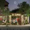 Thiết kế quán cafe sân vườn