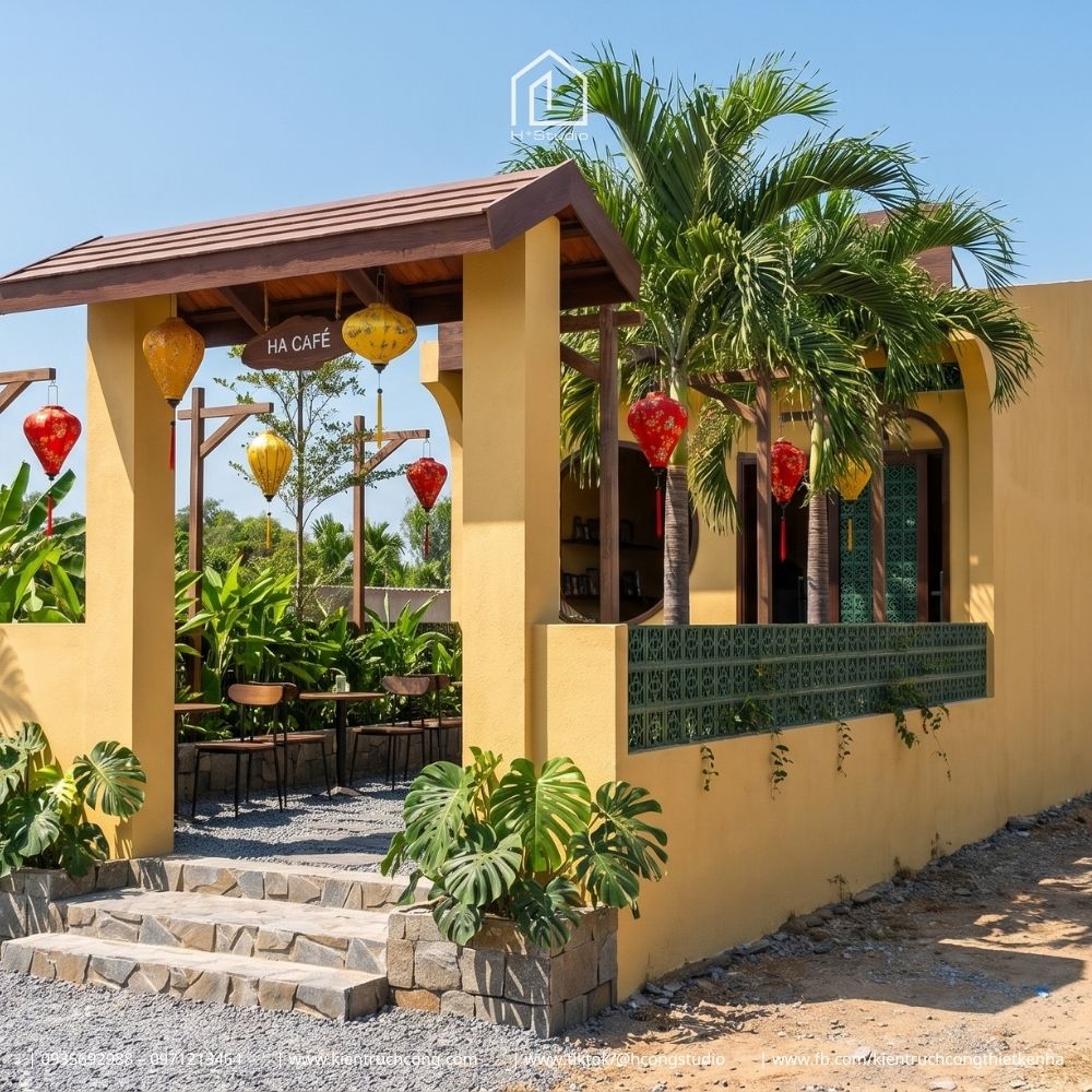 Thiết kế quán cafe phong cách Hội An: Tái hiện vẻ đẹp phố cổ tại Hạ Coffee - Hình ảnh 4