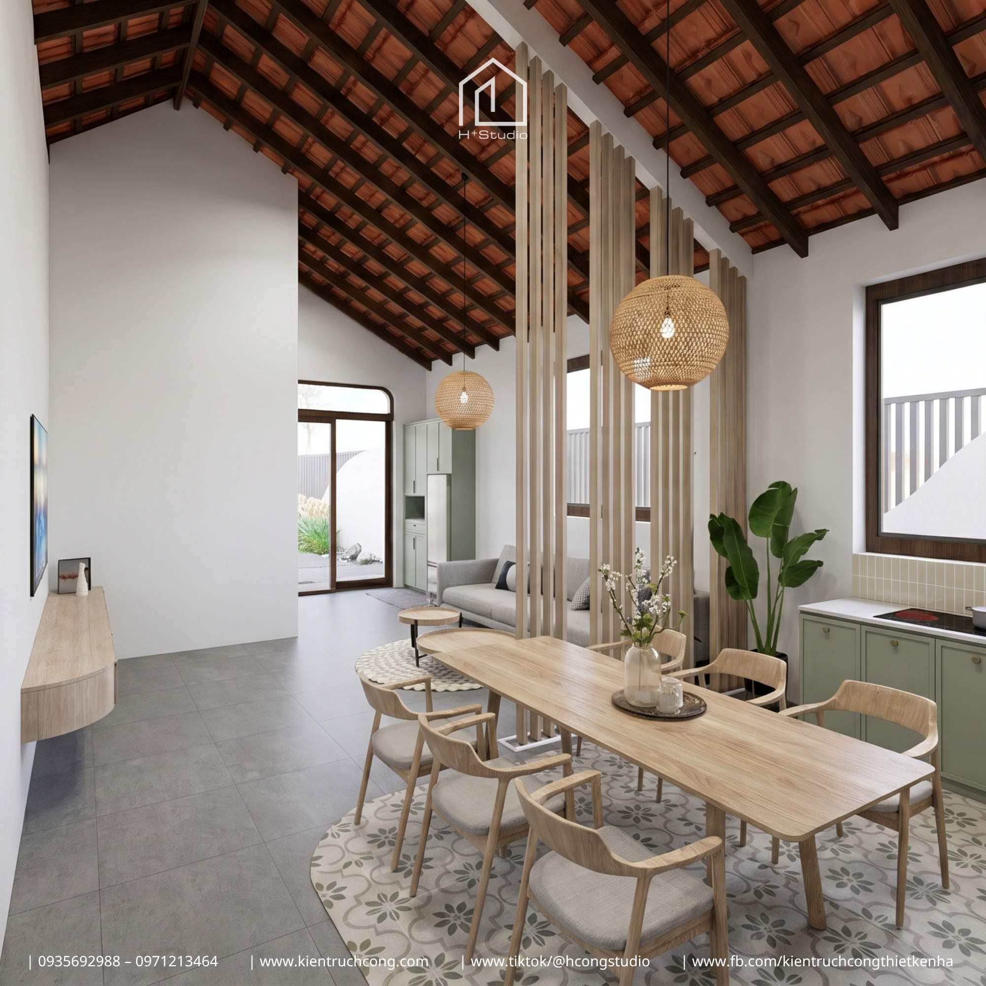 Nhà cấp 4 6x28m mang đến không gian sống gần gũi thiên nhiên và tối ưu trải nghiệm - Hình ảnh 6