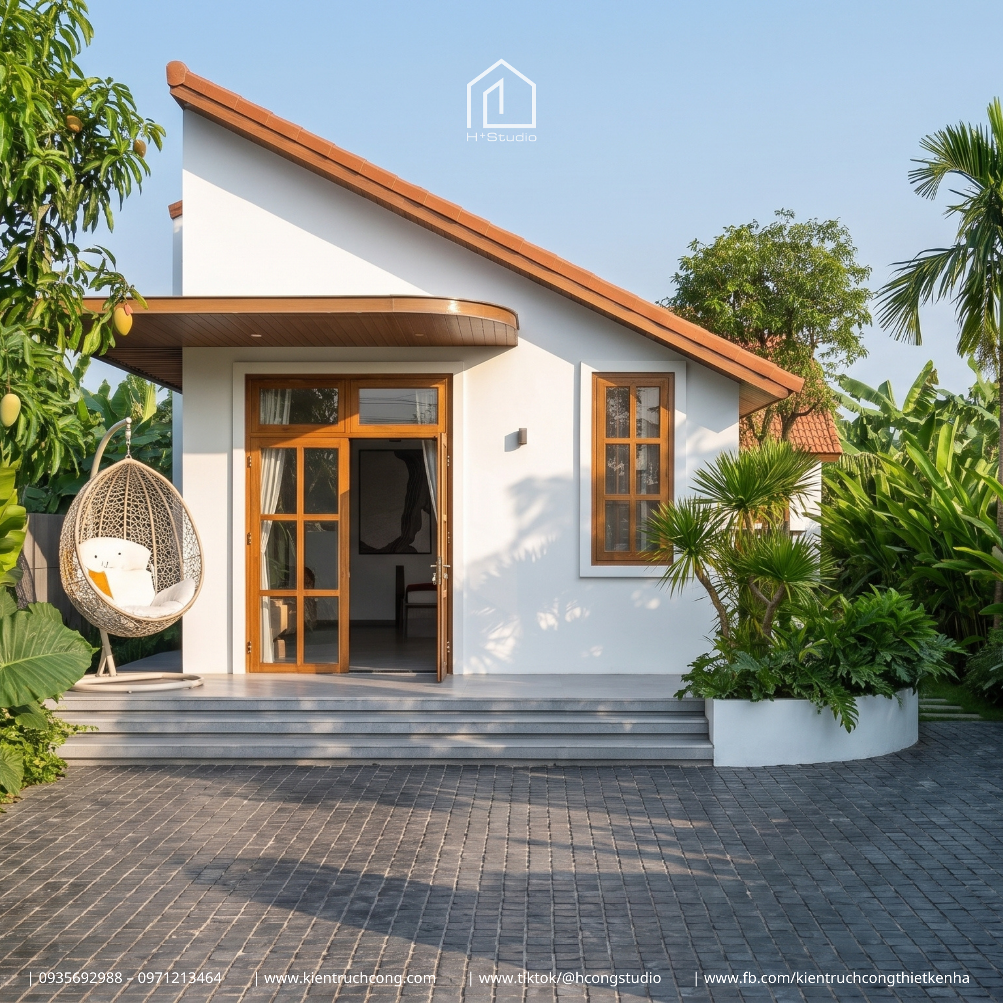 Nhà vườn 10x25m Kết hợp những tiện nghi hiện đại nhưng vẫn đem thiên nhiên vào từng nhịp sống - Hình ảnh 5