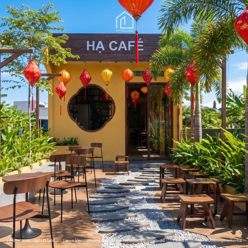 Thiết kế quán cafe phong cách Hội An: Tái hiện vẻ đẹp phố cổ tại Hạ Coffee - Hình ảnh 6